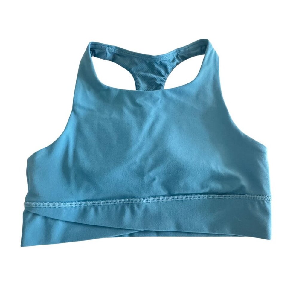 Athleta Girls Sports Bra Girl Padded Blue Athletic Top Size XL 14